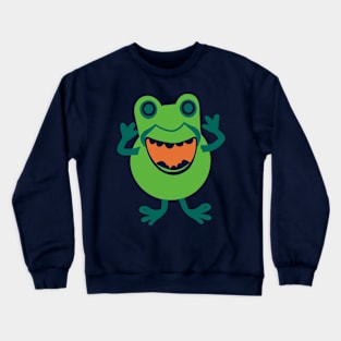 Cute Adorable Frog Crewneck Sweatshirt